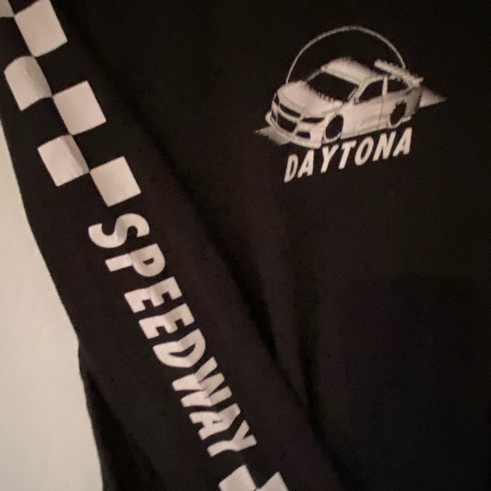 Black Daytona Speedway Long Sleeve Shirt